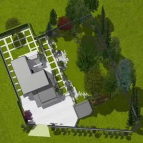 Projektowanie ogrodów i terenów zieleni, wizualizacje 3D, architektura