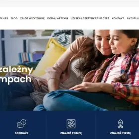 Działająca strona internetowa - blog o pompach ciepła pompyciepla.blog