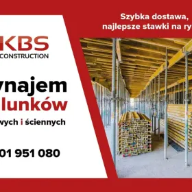 szalunki stropowe, szalunki ścienne, wynajem szalunków, sklejki