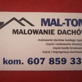 Mycie, Malowanie Dachów, Czyszczenie Dachówki Tarnów, małopolska