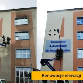 Malowanie elewacji, mycie, czyszczenie elewacji, renowacja
