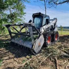 Oczyszczanie działek, mulczowanie, wycinka samosiejek, mulczer leśny.