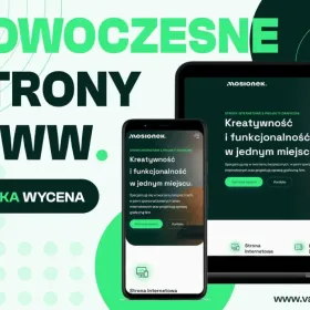 Proste strony internetowe + poczta firmowa, grafik, logo - TANIO