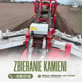 Maszynowe zbieranie kamieni , odkamienianie pól