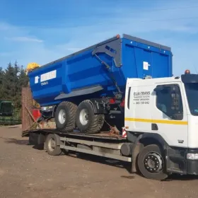 transport maszyn rolniczych,ciągników, kombajnów zbożowych, koparek