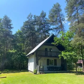 Domek nad jeziorem -całoroczny Białka k. Parczewa Jezioro Bialskie